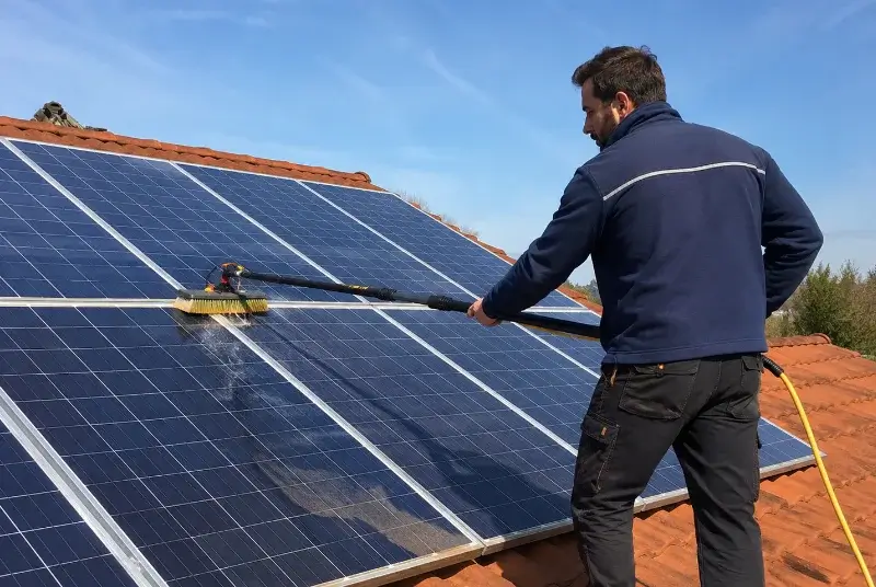 Nettoyage et entretien de panneaux solaires à Feilluns